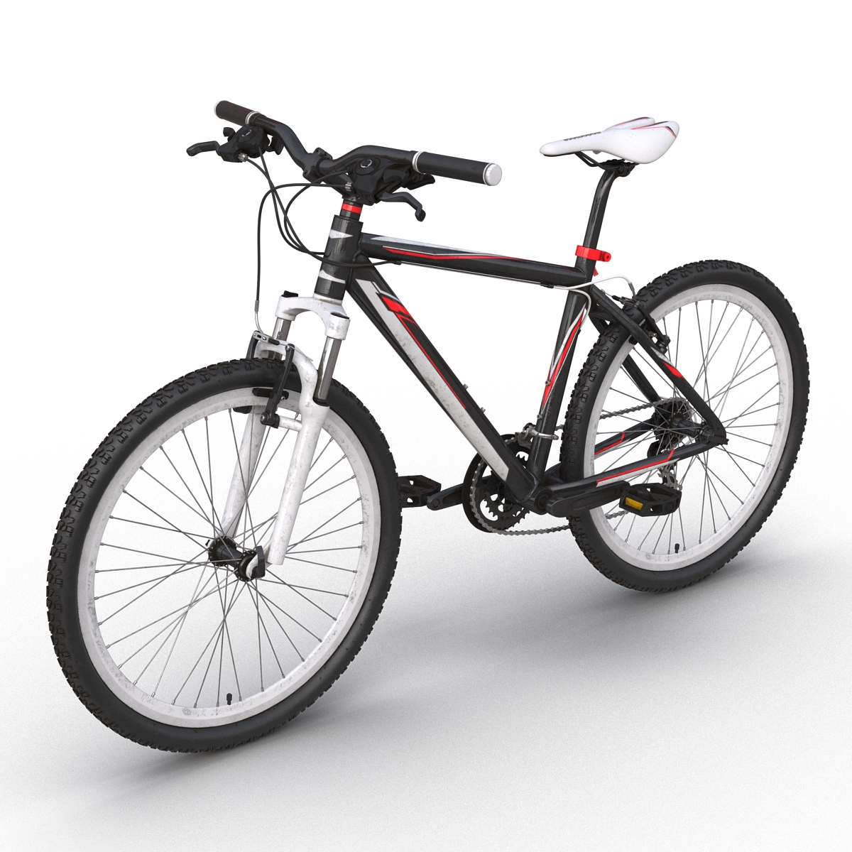 3D model Mountain Bike Generic Red