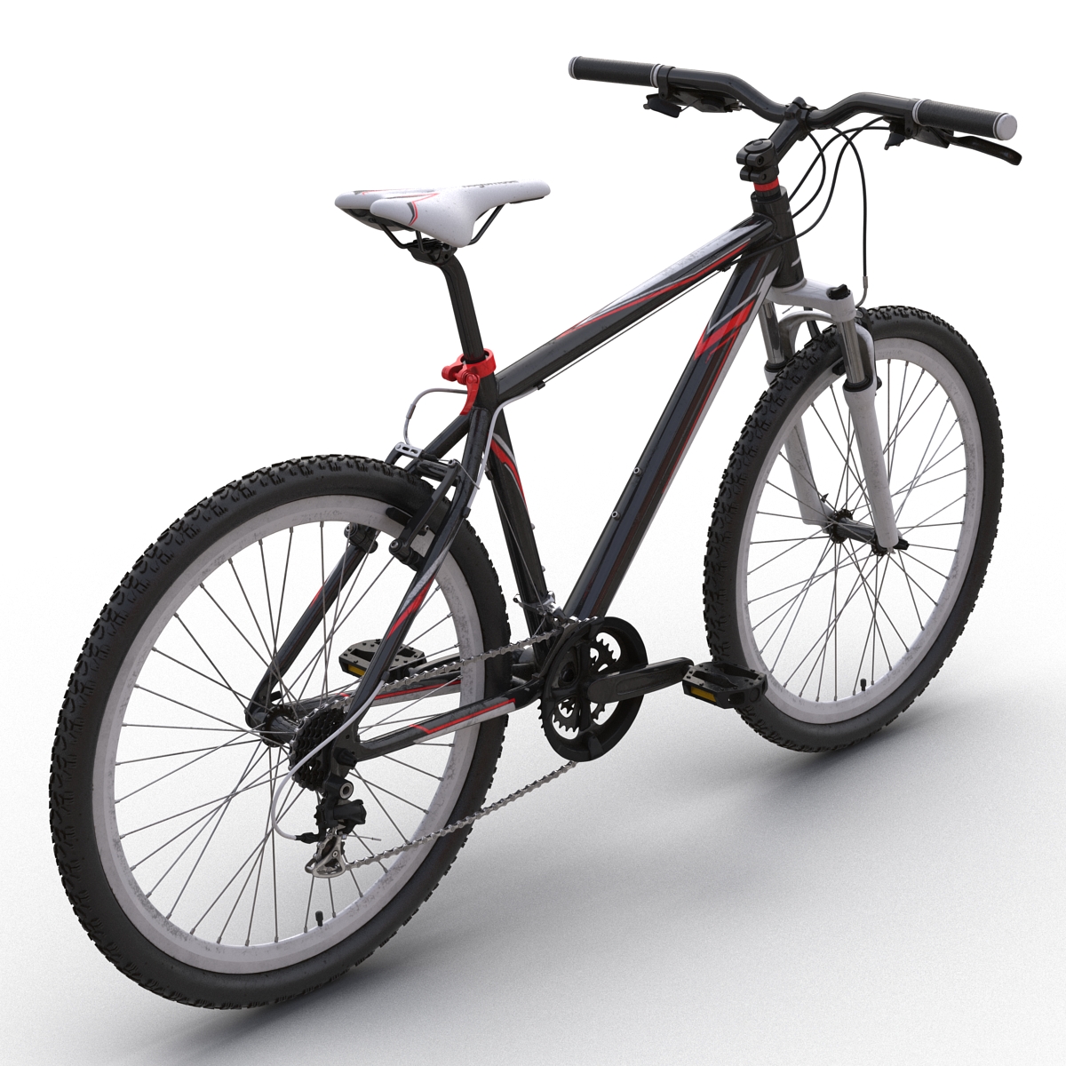 3D model Mountain Bike Generic Red