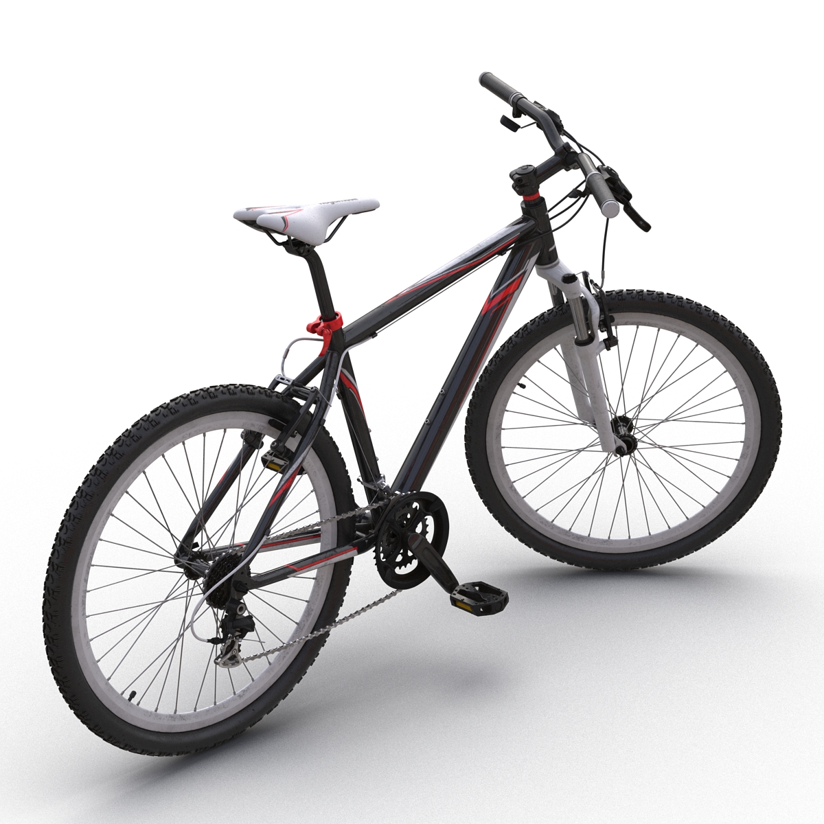 3D model Mountain Bike Generic Red