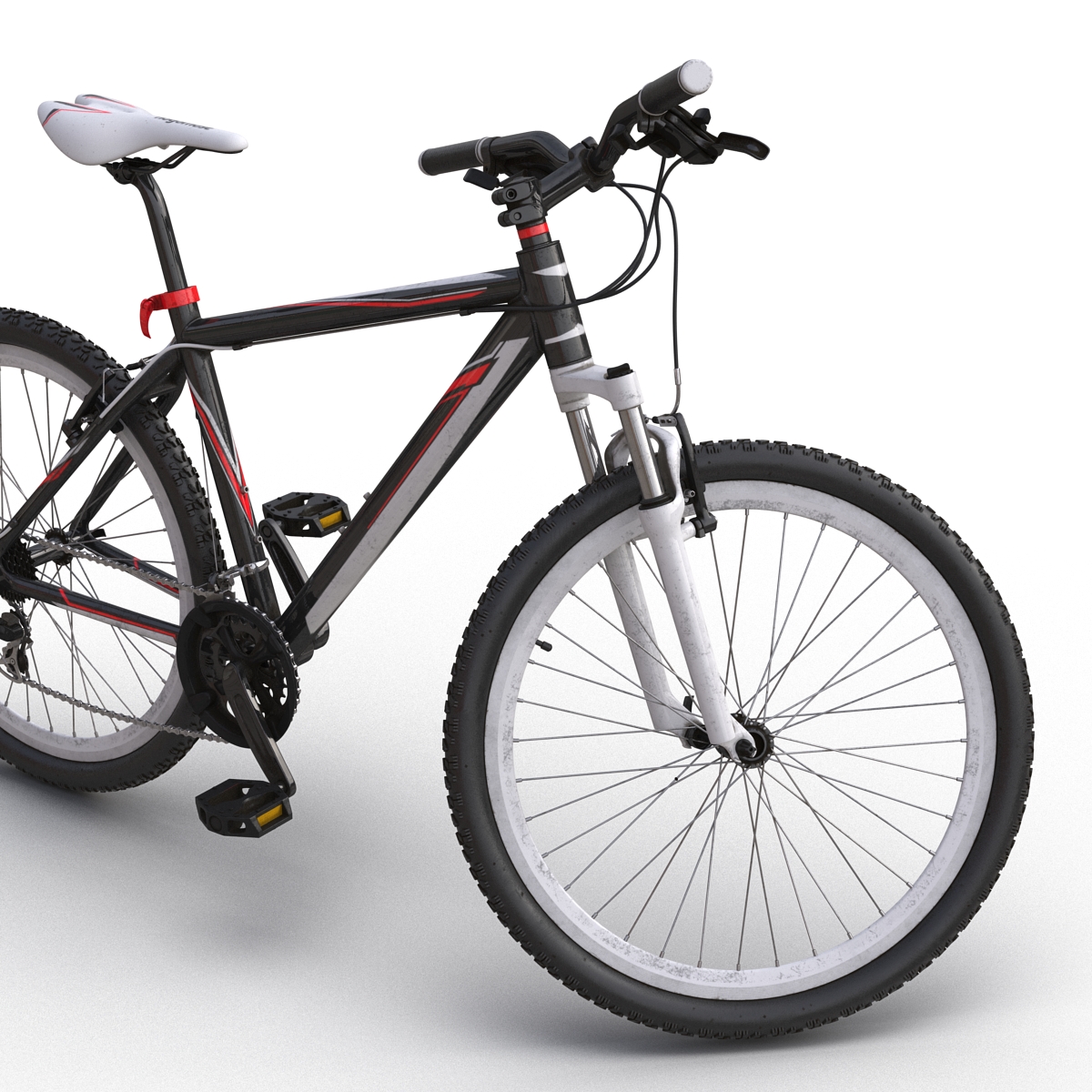 3D model Mountain Bike Generic Red