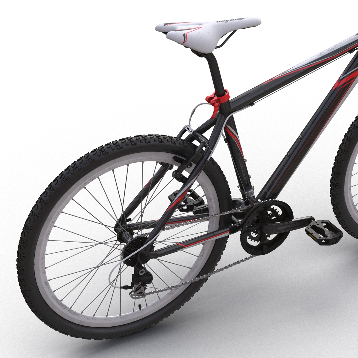 3D model Mountain Bike Generic Red