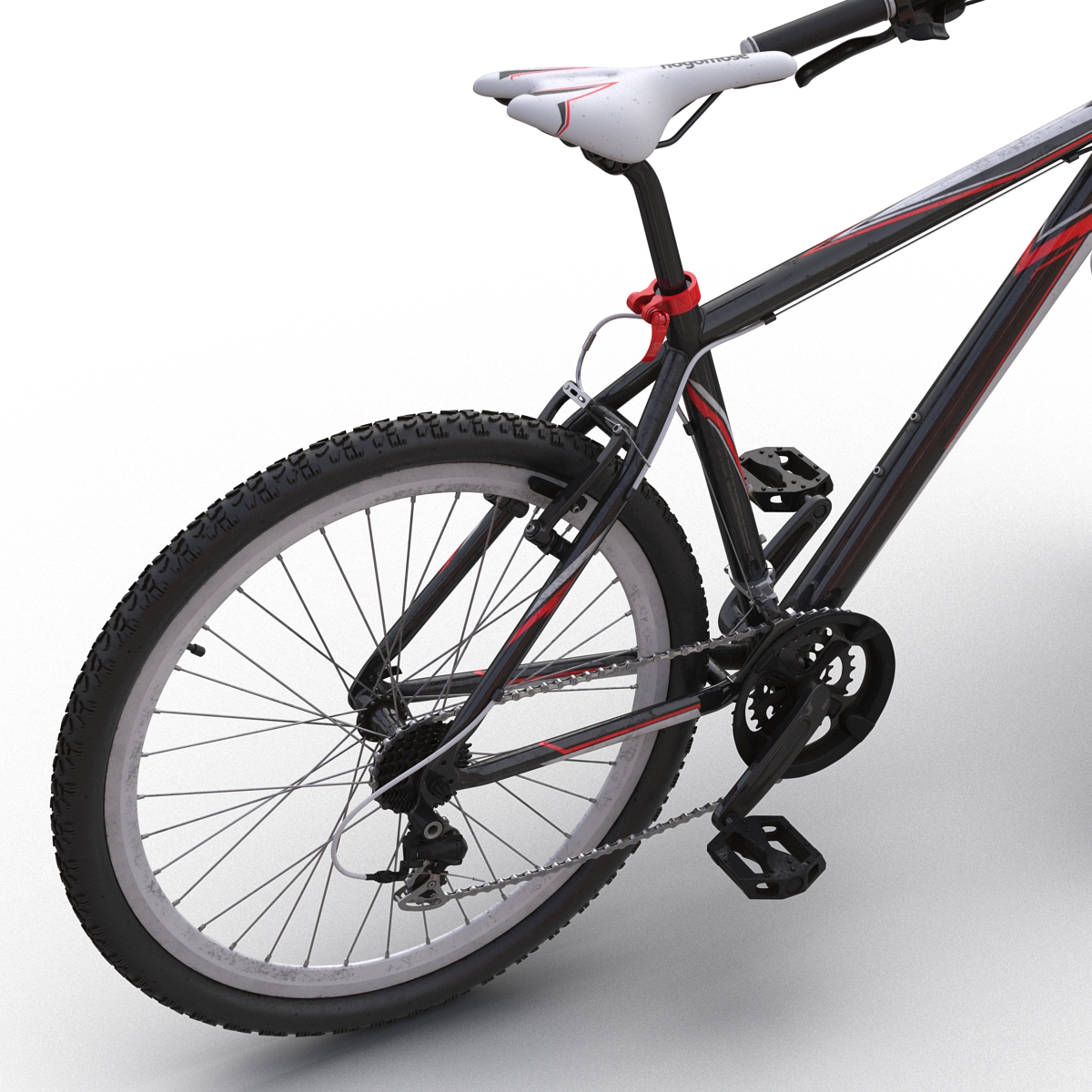 3D model Mountain Bike Generic Red