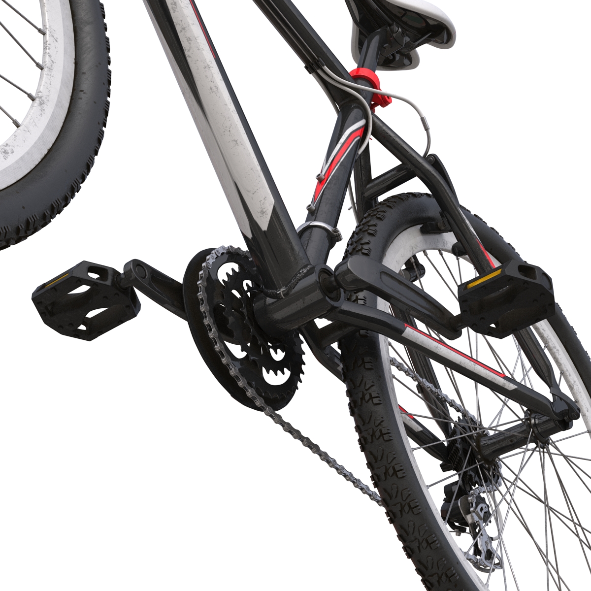 3D model Mountain Bike Generic Red