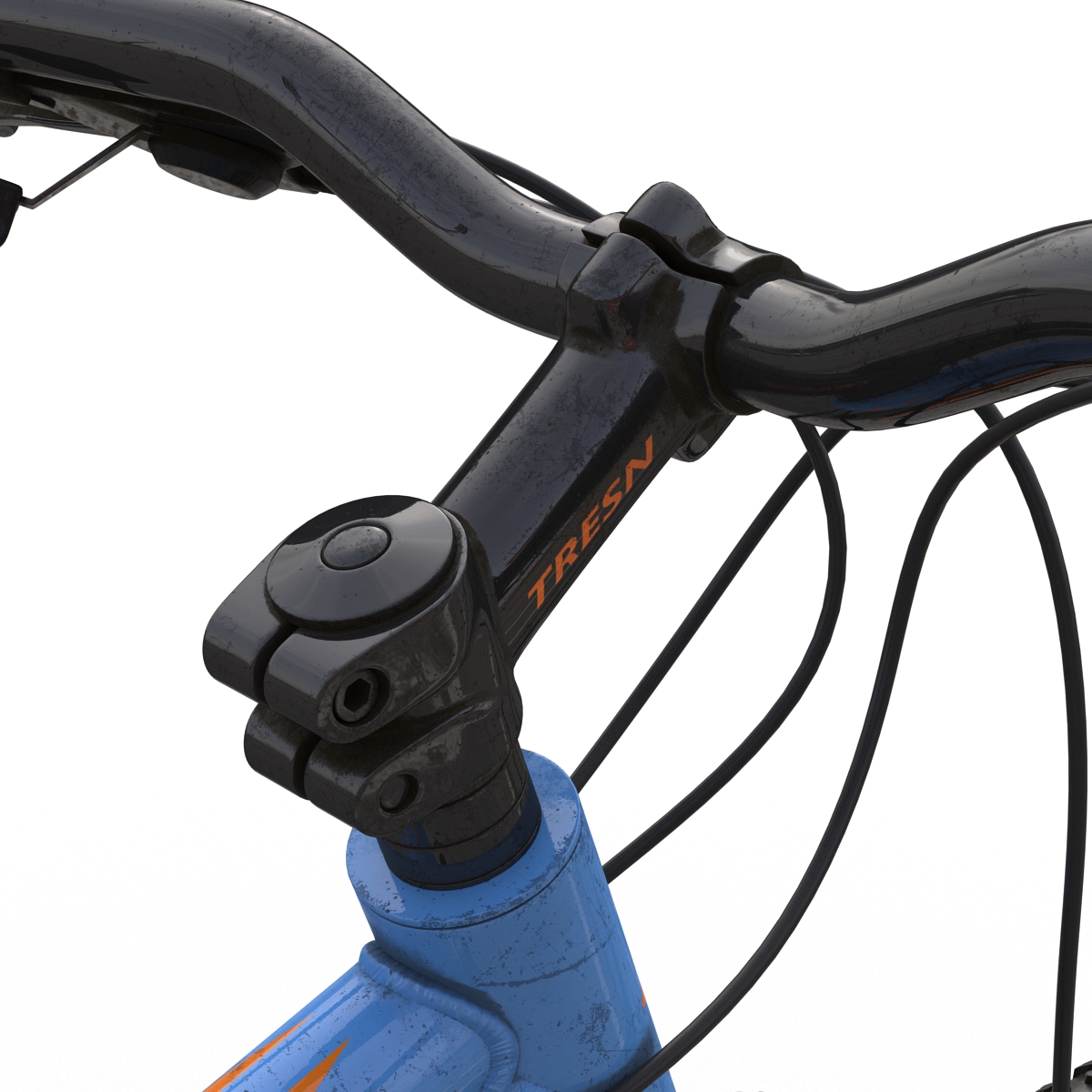 3D model Mountain Bike Blue Rigged