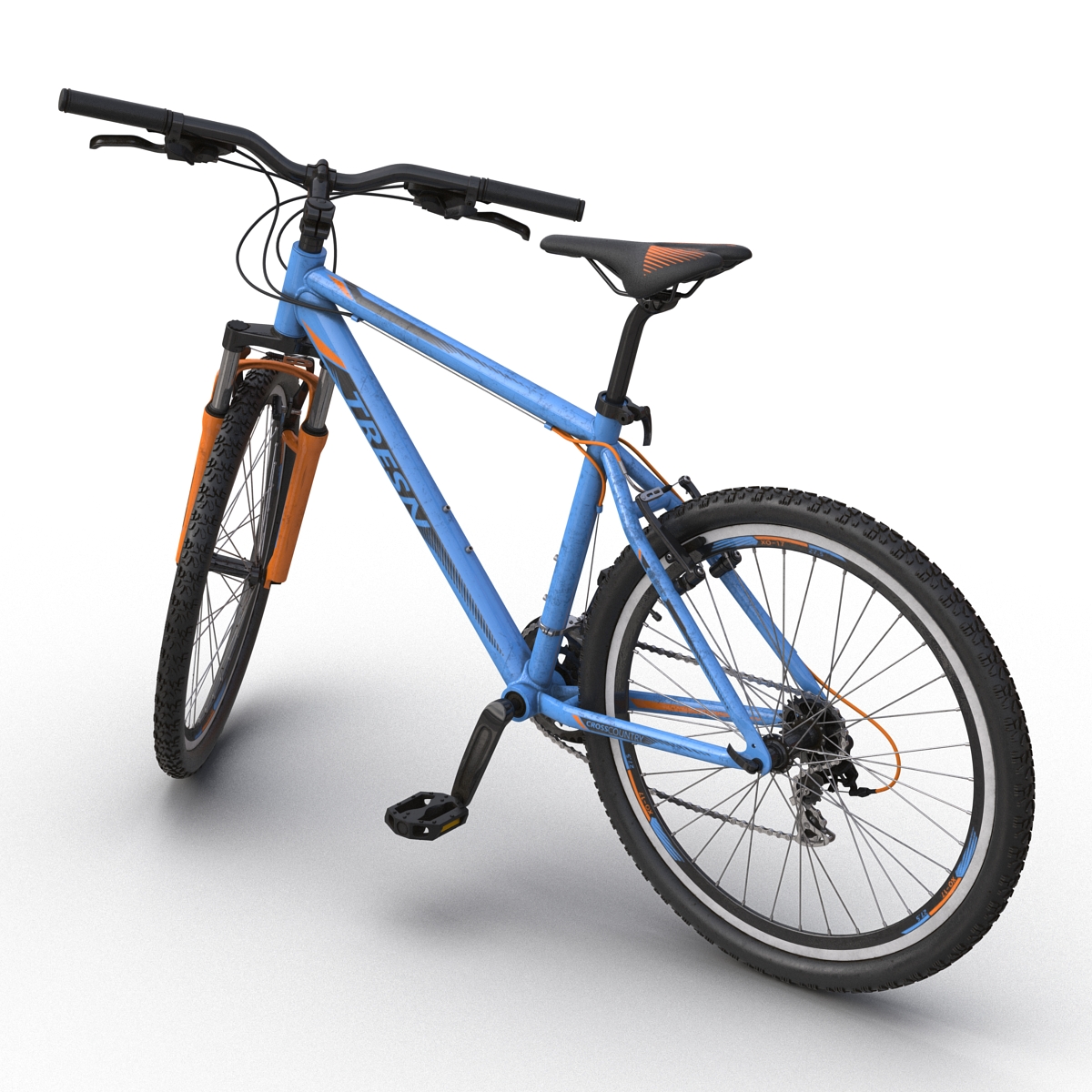 3D Mountain Bike Blue model