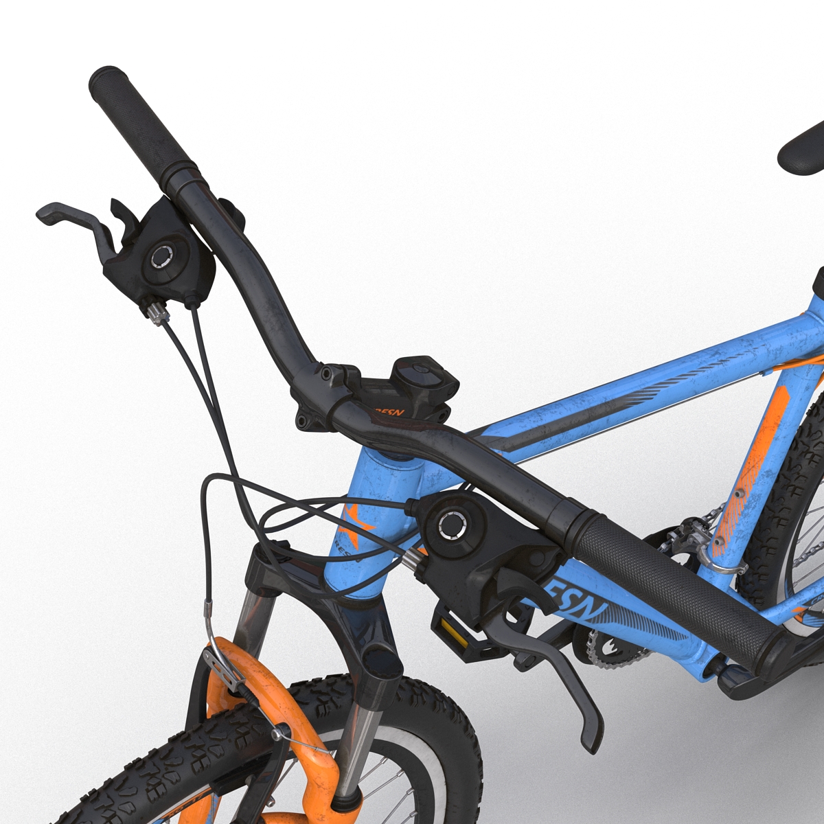 3D Mountain Bike Blue model