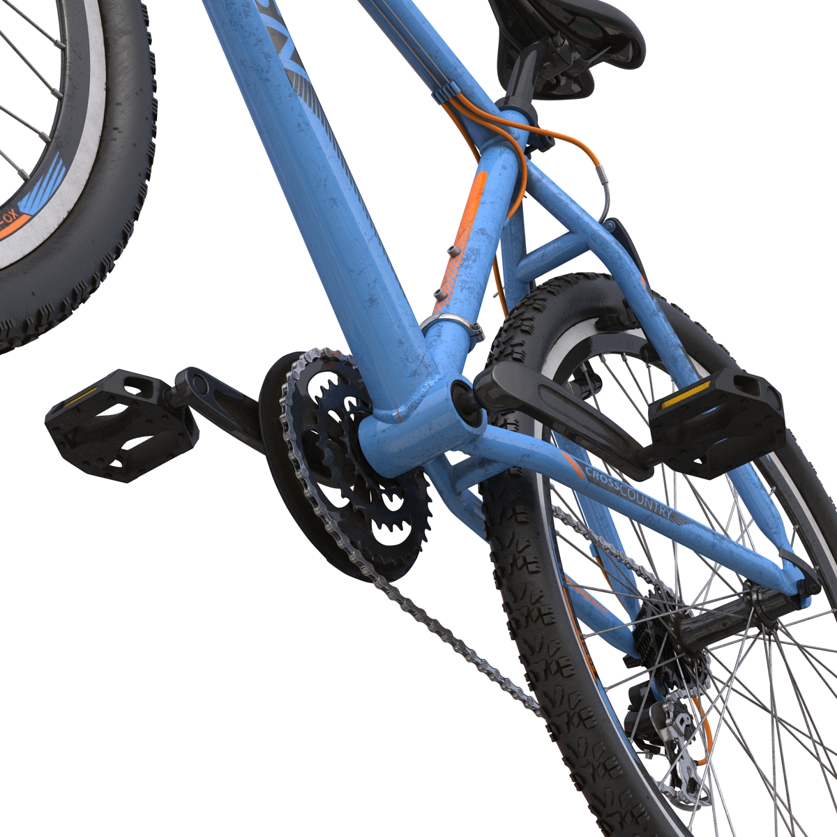 3D Mountain Bike Blue model