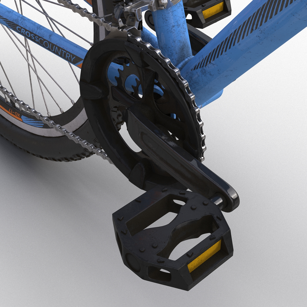 3D Mountain Bike Blue model