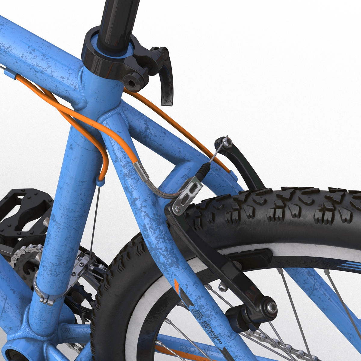 3D Mountain Bike Blue model