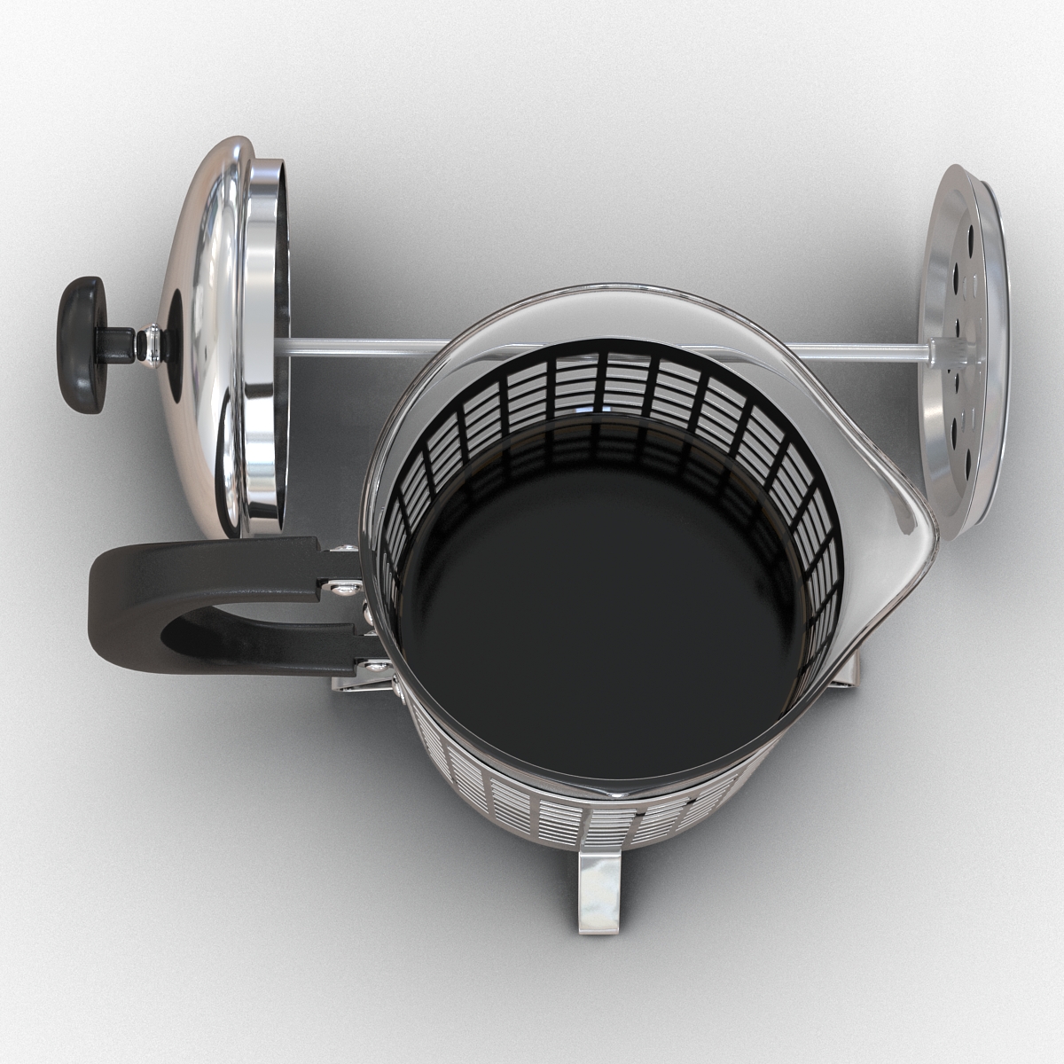 French Press 2 3D model