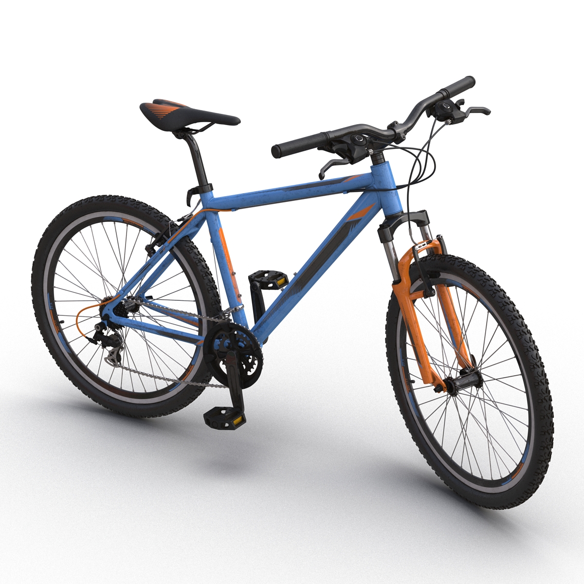 3D Mountain Bike Generic Blue