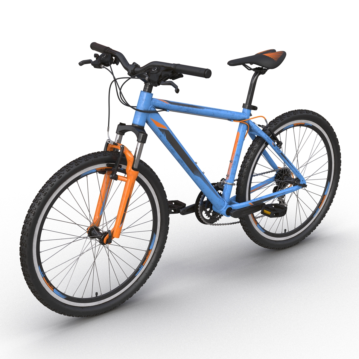 3D Mountain Bike Generic Blue