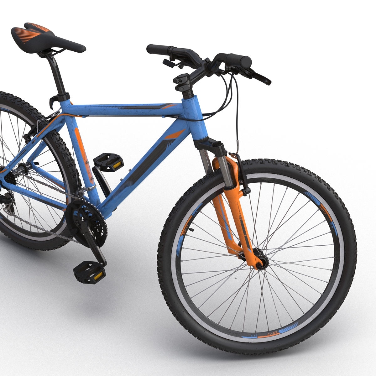 3D Mountain Bike Generic Blue