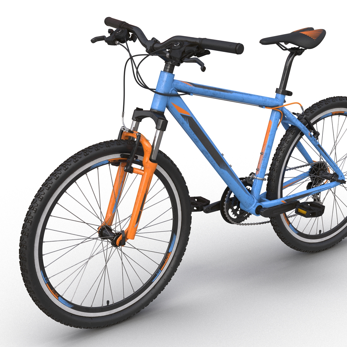 3D Mountain Bike Generic Blue