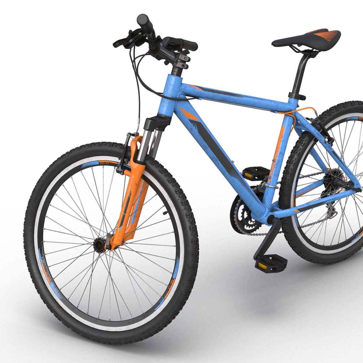 3D Mountain Bike Generic Blue