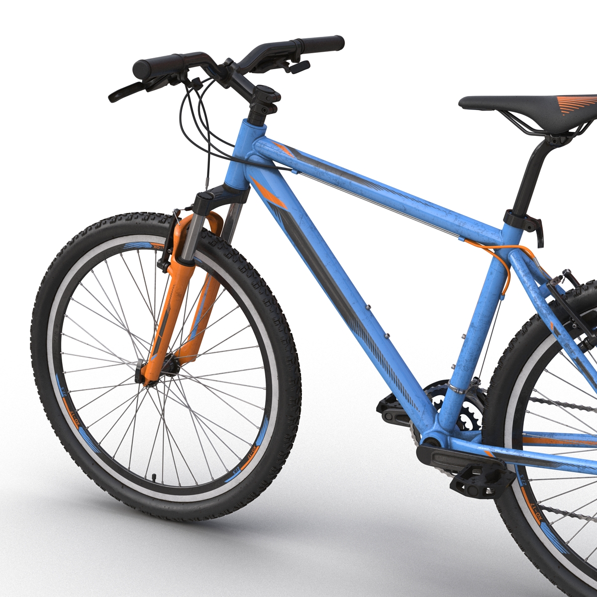 3D Mountain Bike Generic Blue