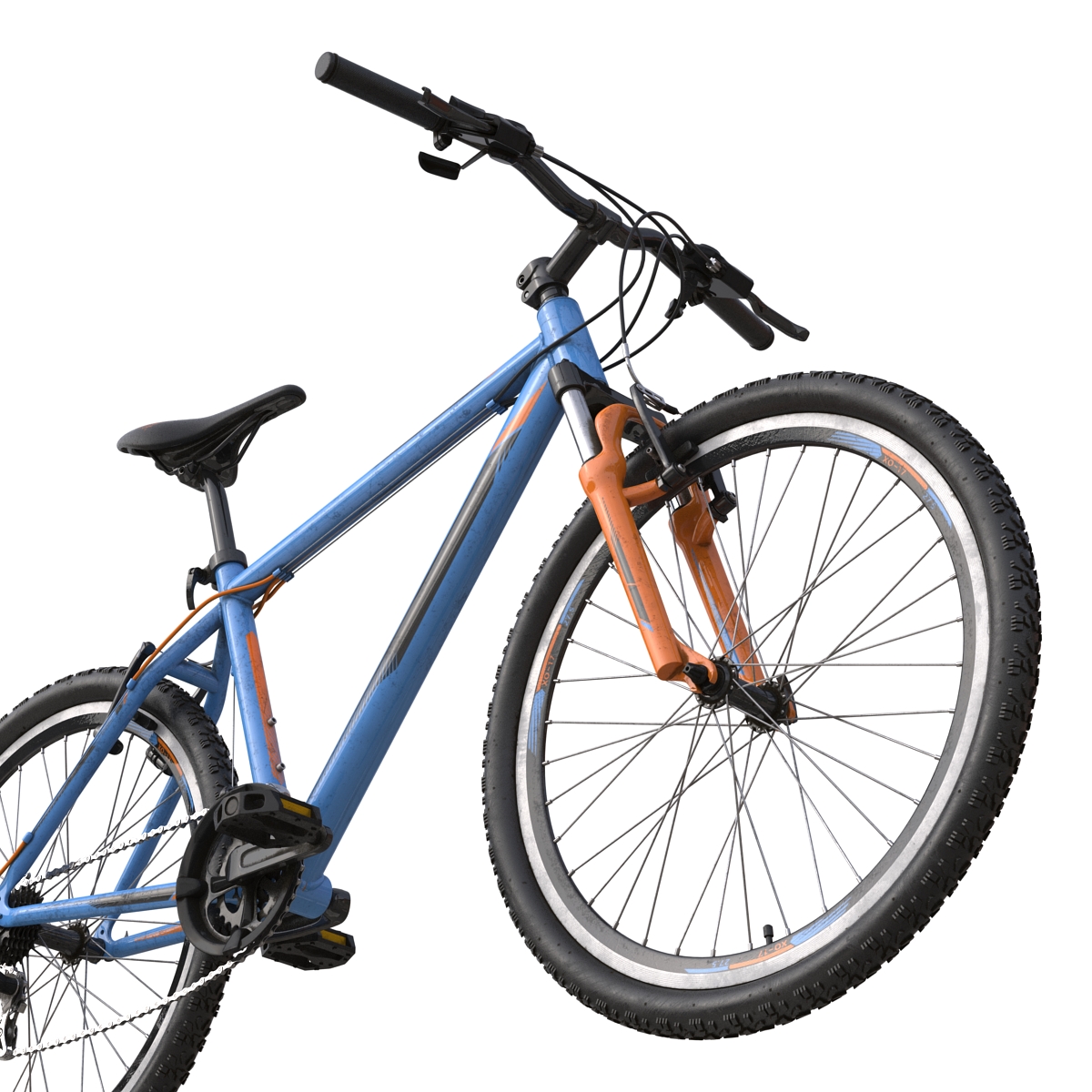 3D Mountain Bike Generic Blue