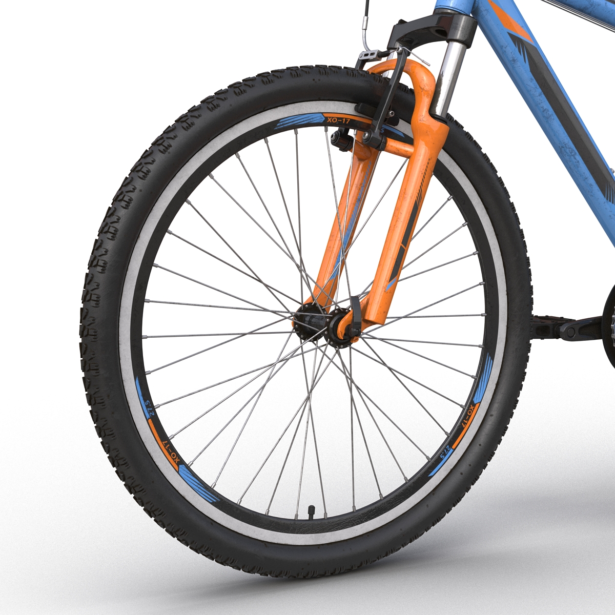 3D Mountain Bike Generic Blue