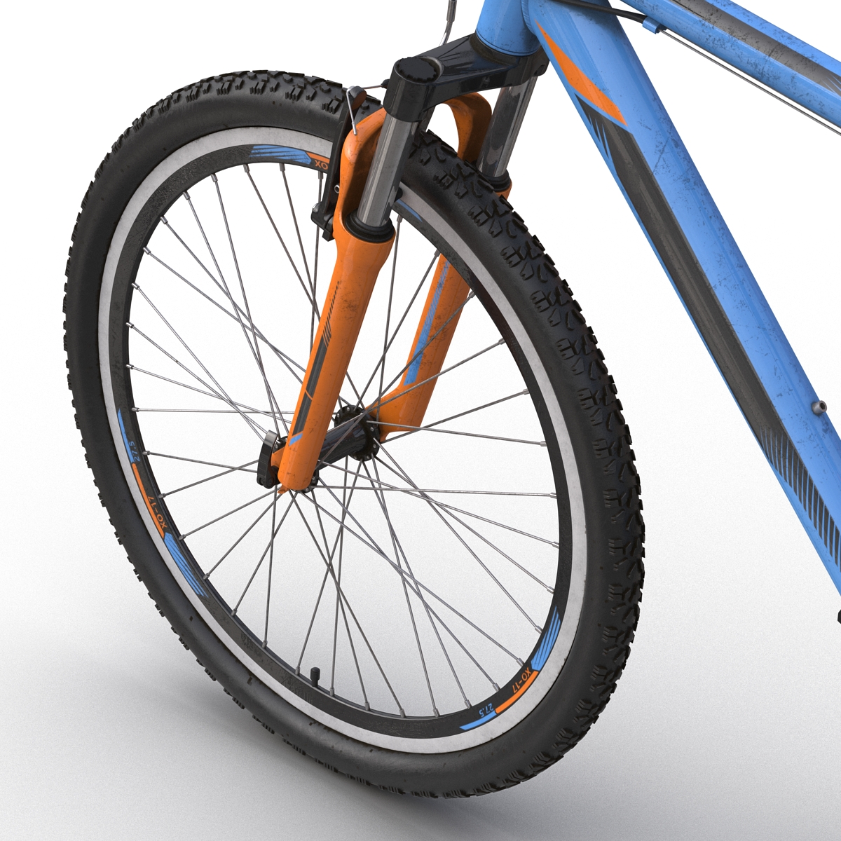 3D Mountain Bike Generic Blue