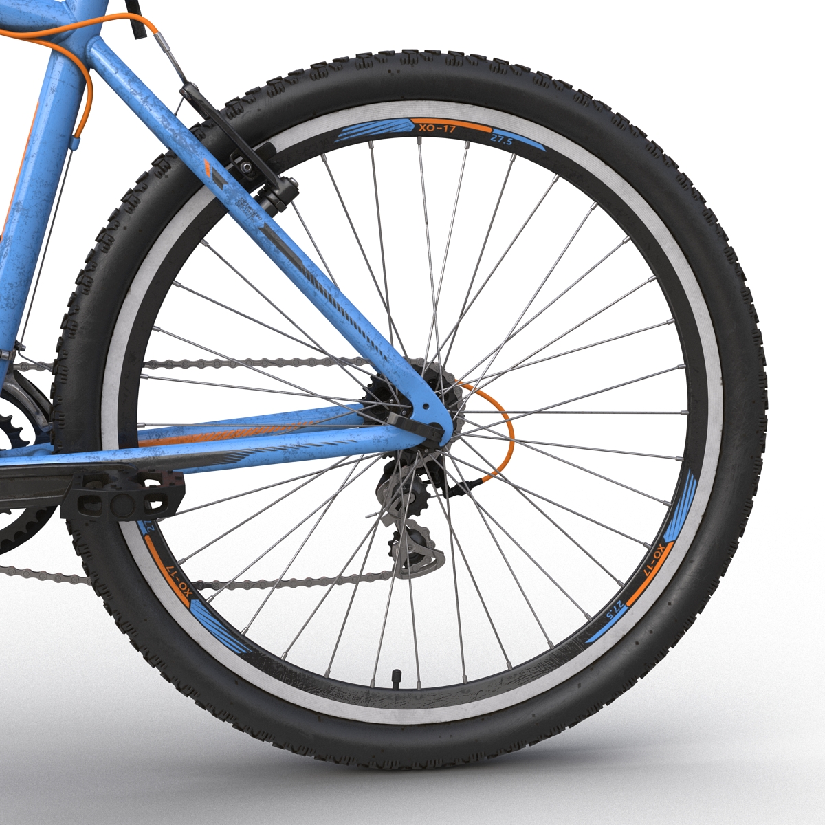 3D Mountain Bike Generic Blue