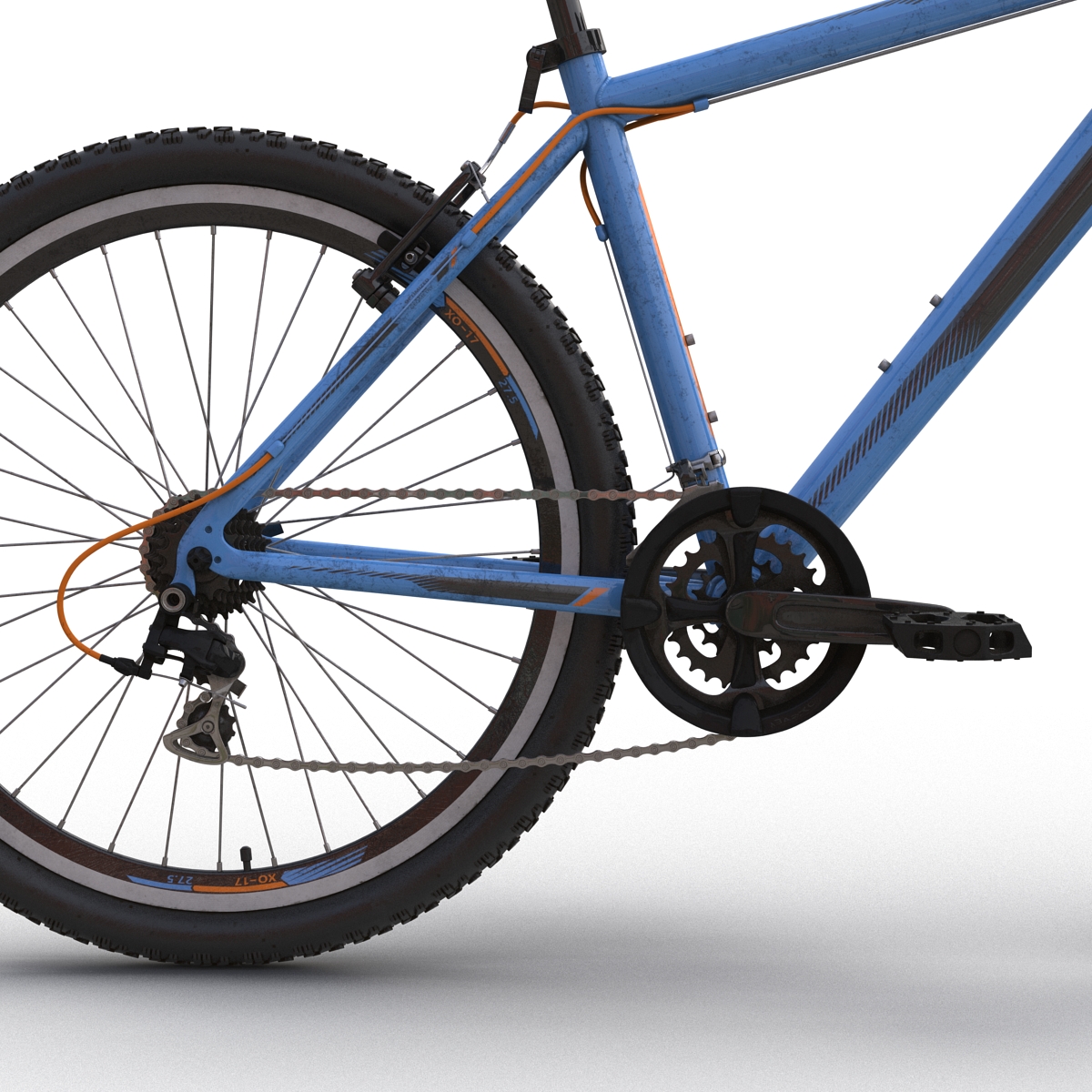 3D Mountain Bike Generic Blue