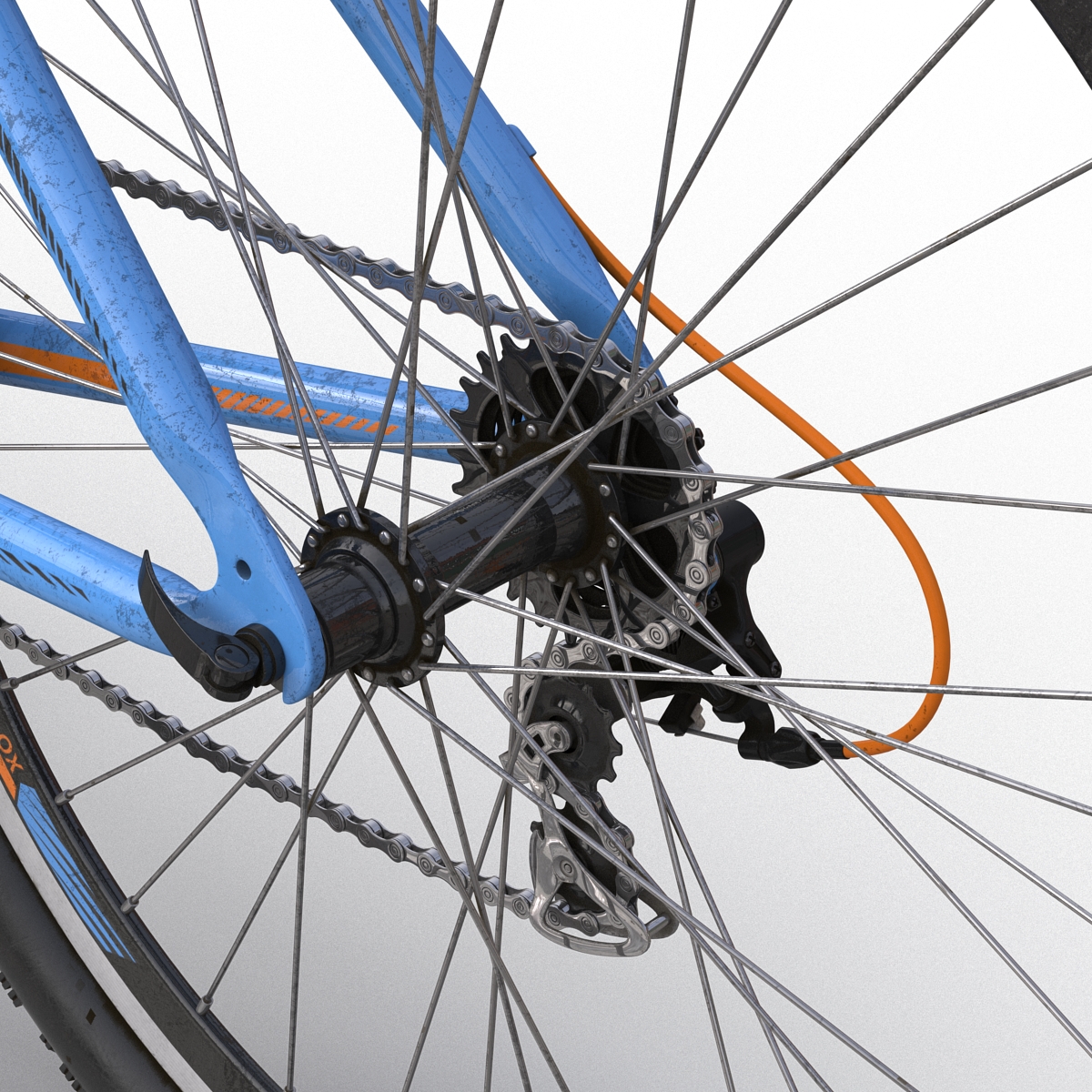 3D Mountain Bike Generic Blue