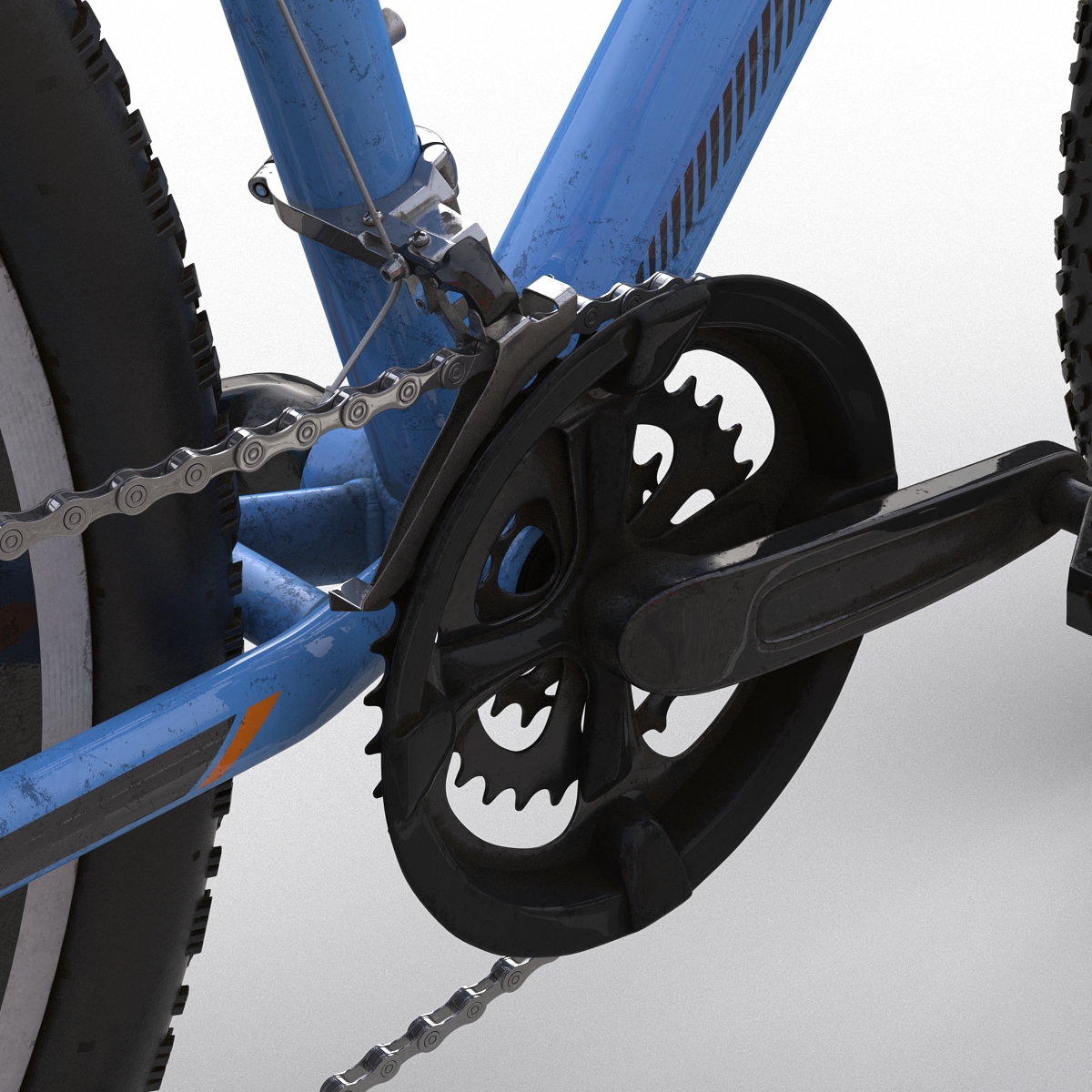 3D Mountain Bike Generic Blue