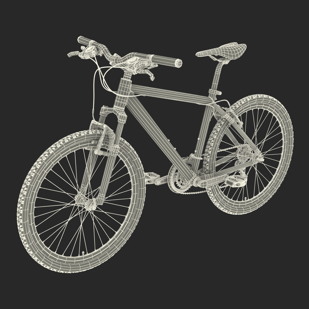 3D Mountain Bike Generic Blue