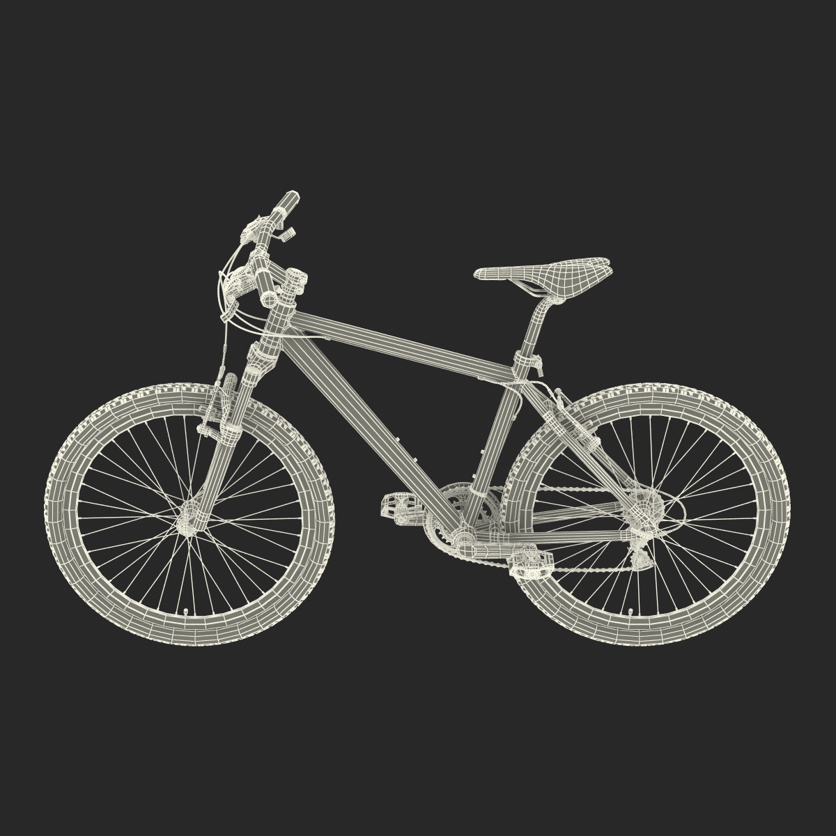 3D Mountain Bike Generic Blue