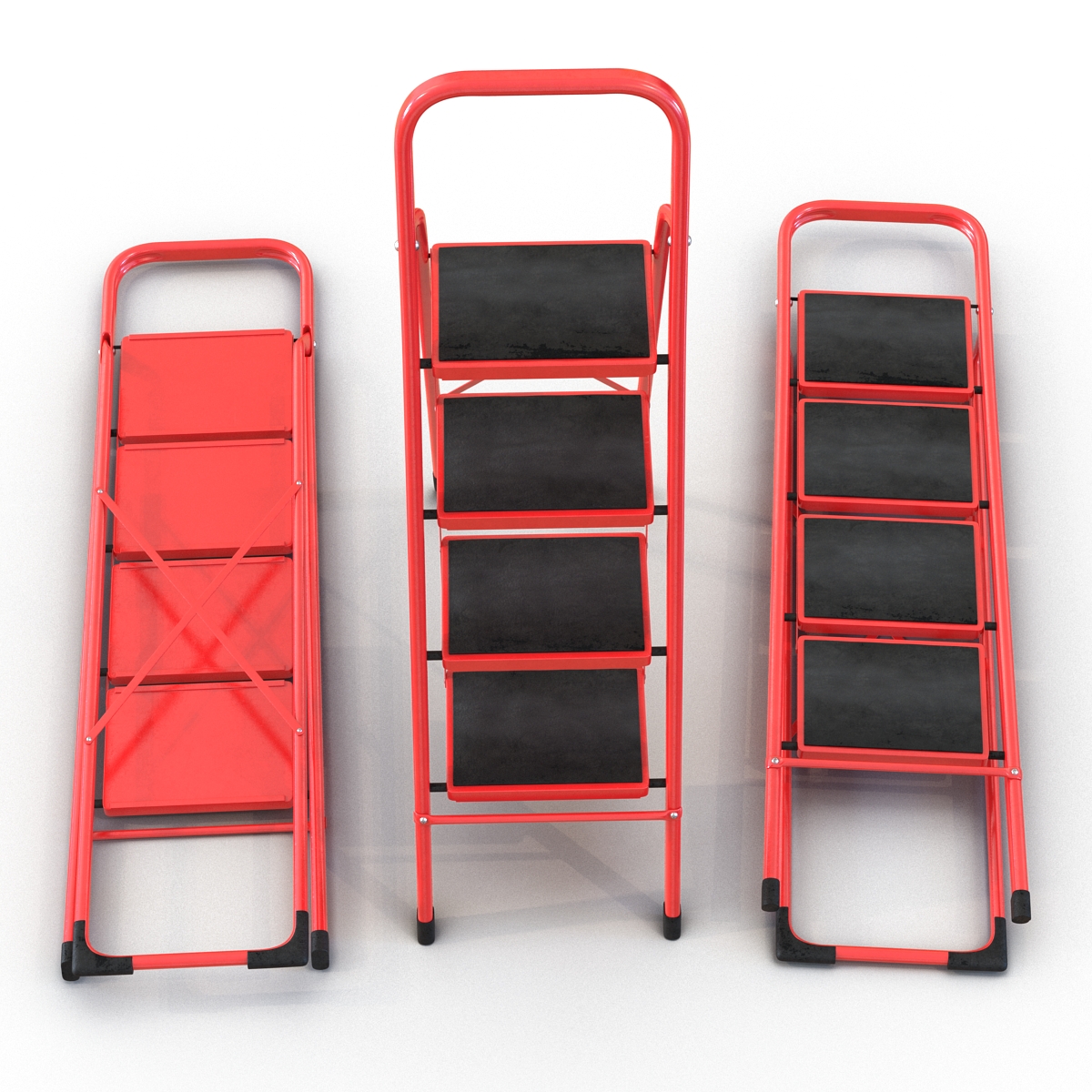 3D model Step Ladder Set