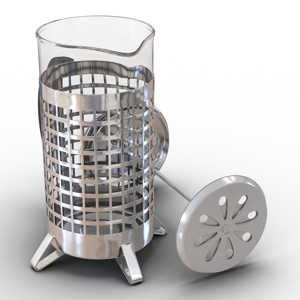 French Press 3 3D model