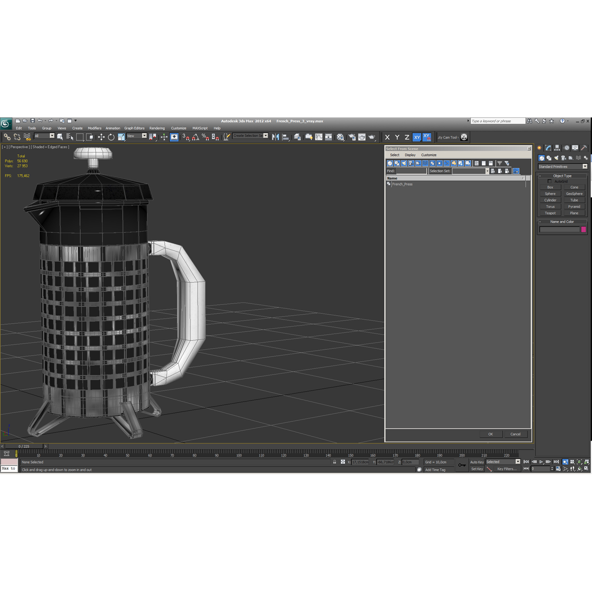 French Press 3 3D model