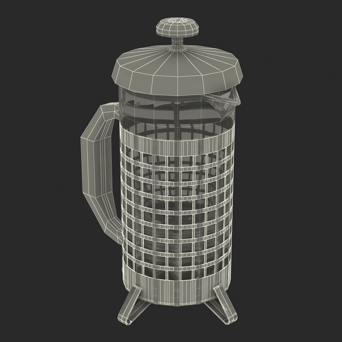 French Press 3 3D model