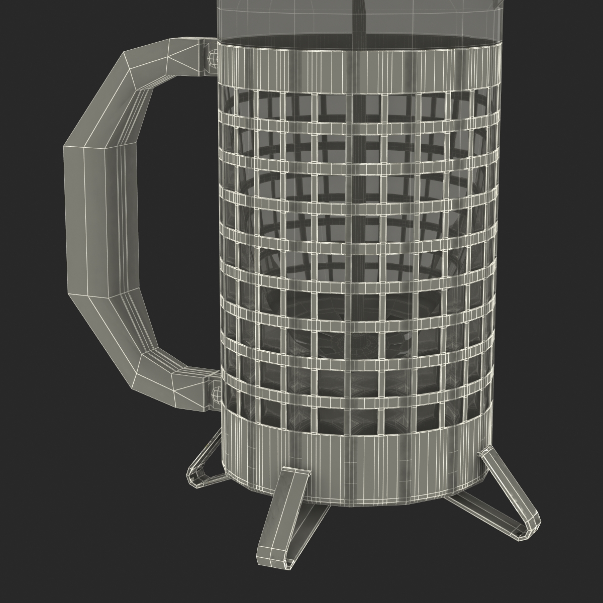 French Press 3 3D model