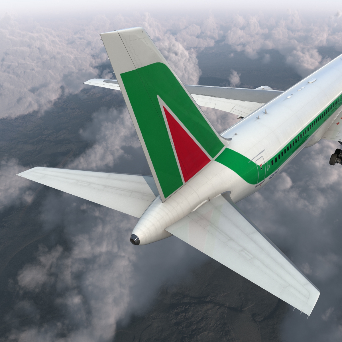 3D Boeing 767 300 Alitalia model