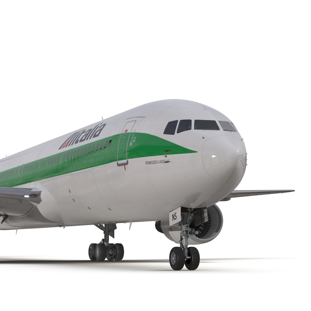 3D Boeing 767 300 Alitalia model