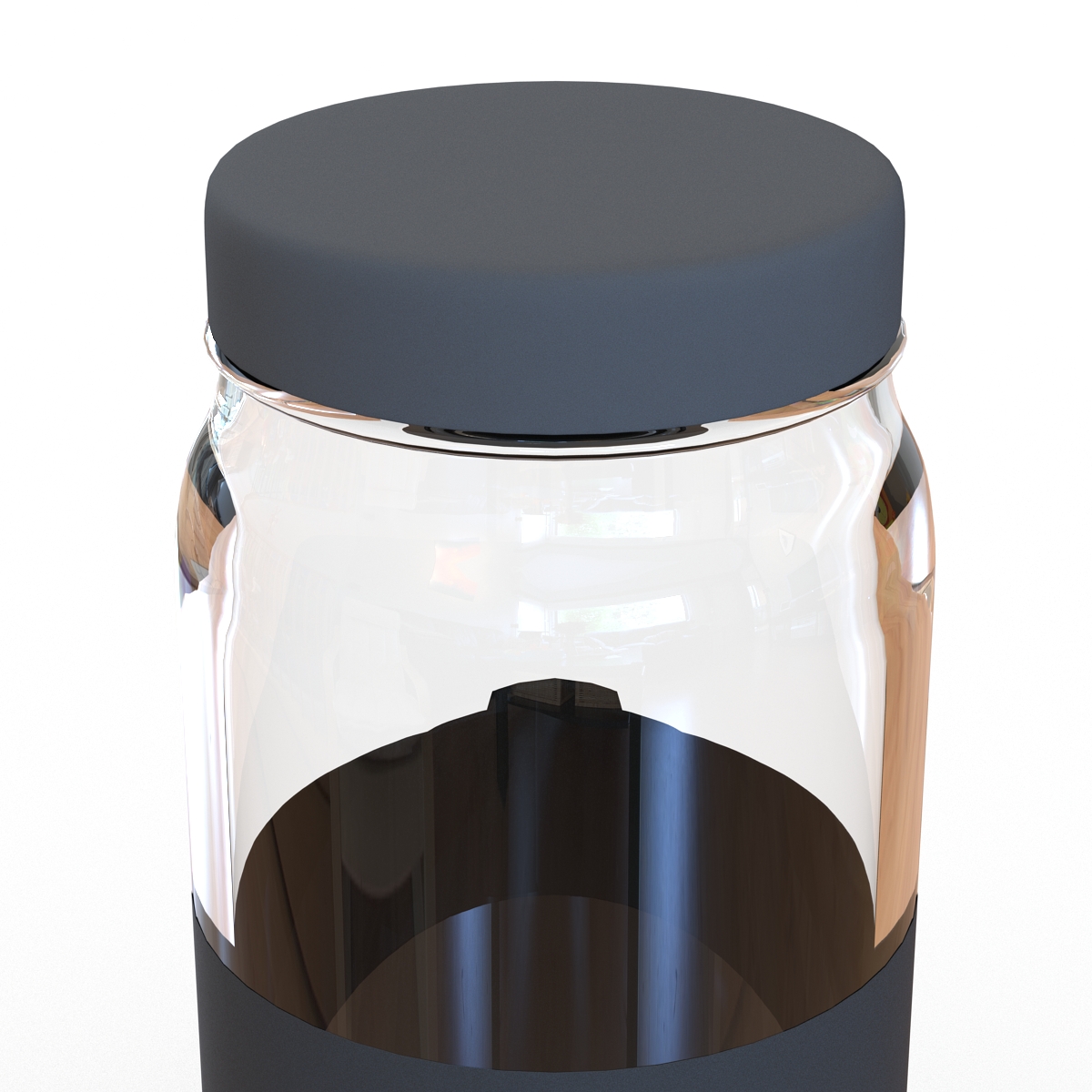 3D Glass Jar 4