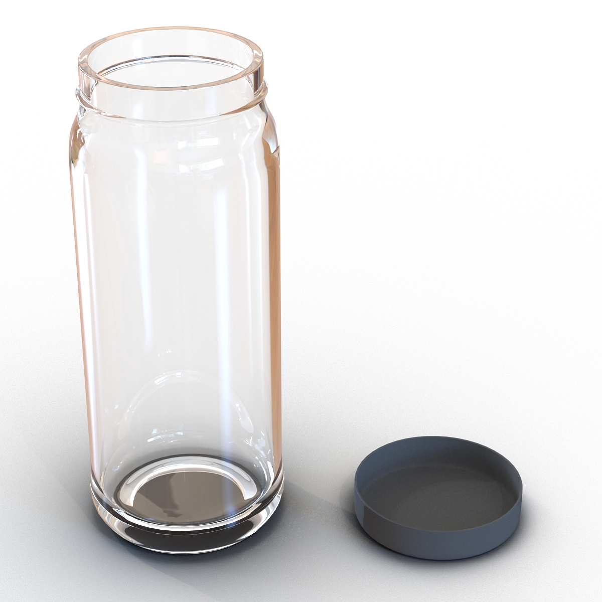 3D Glass Jar 5