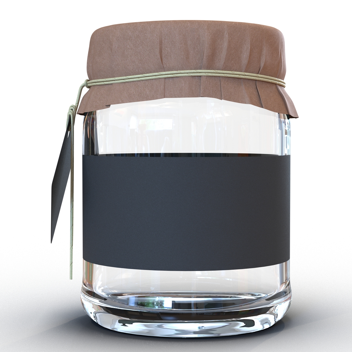 3D Glass Jar 3