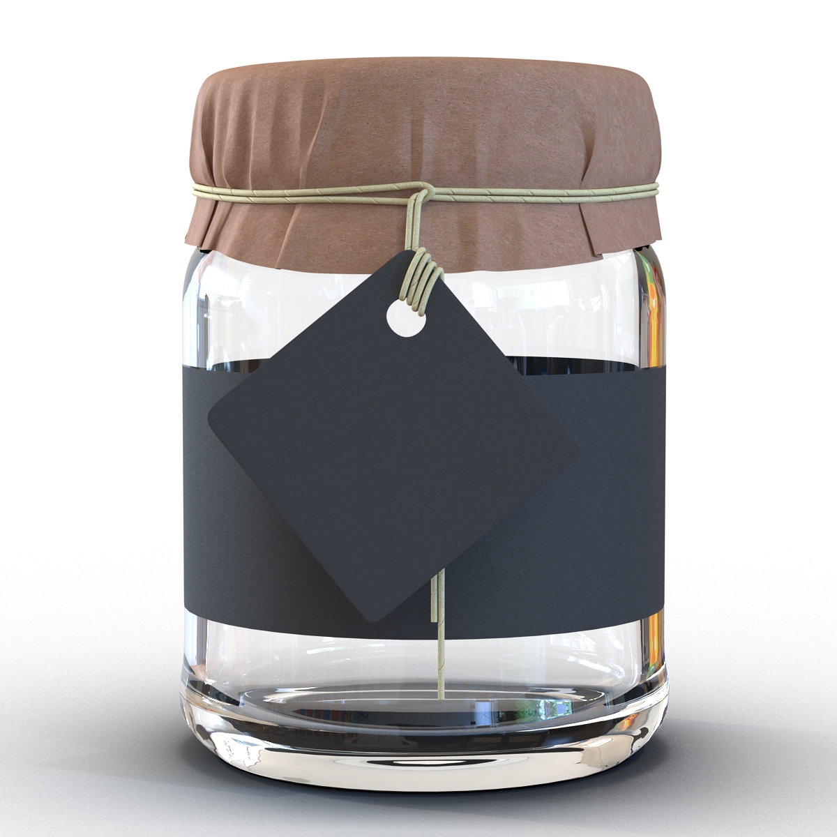 3D Glass Jar 3