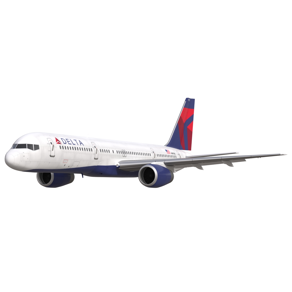 3D model Boeing 757 200 Delta Air Lines