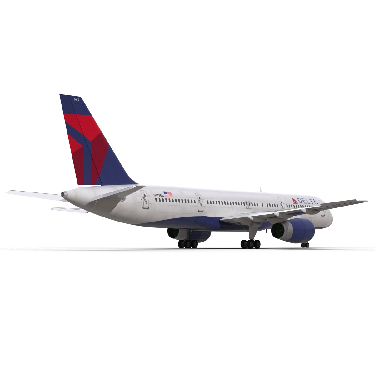 3D model Boeing 757 200 Delta Air Lines