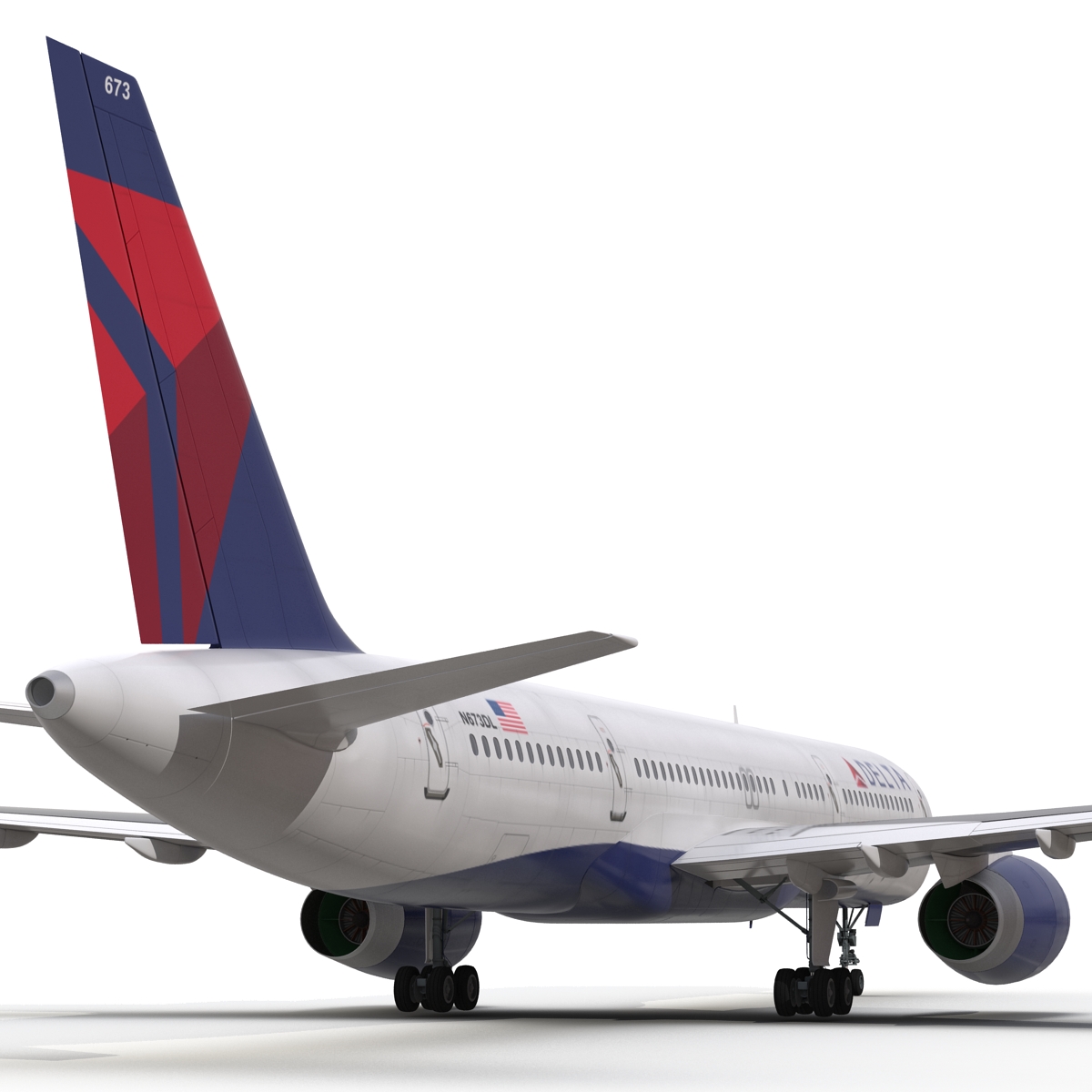 3D model Boeing 757 200 Delta Air Lines