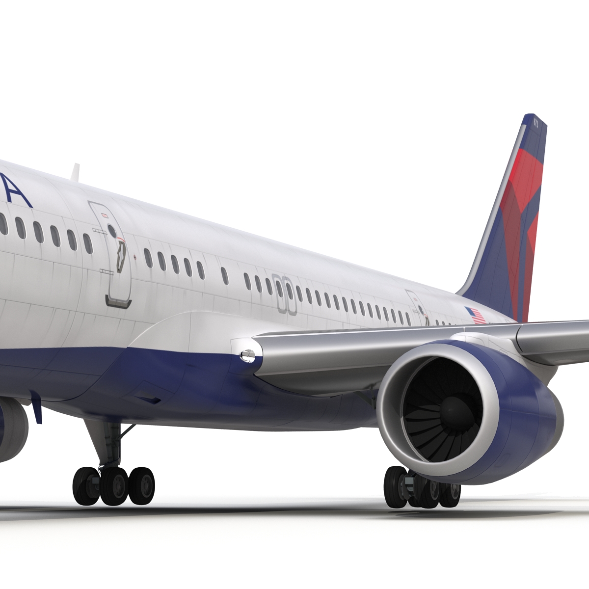 3D model Boeing 757 200 Delta Air Lines