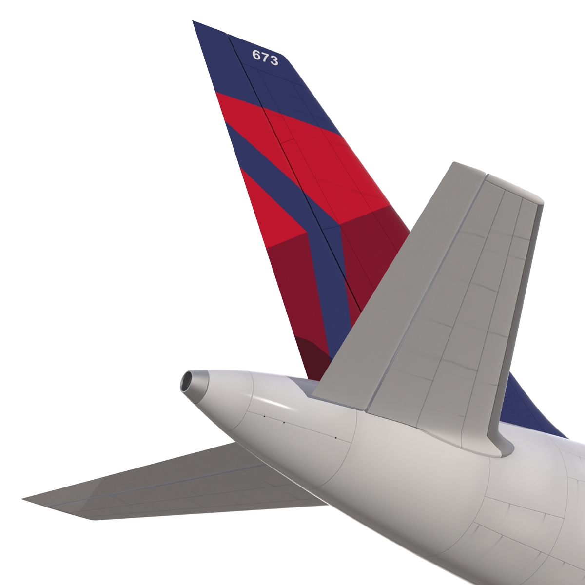 3D model Boeing 757 200 Delta Air Lines