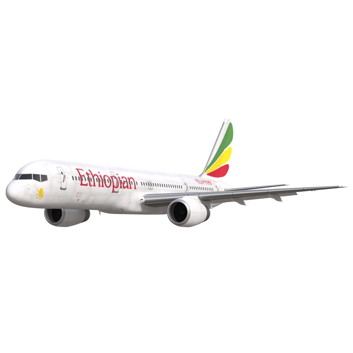 3D Boeing 757 200 Ethiopian Airlines model