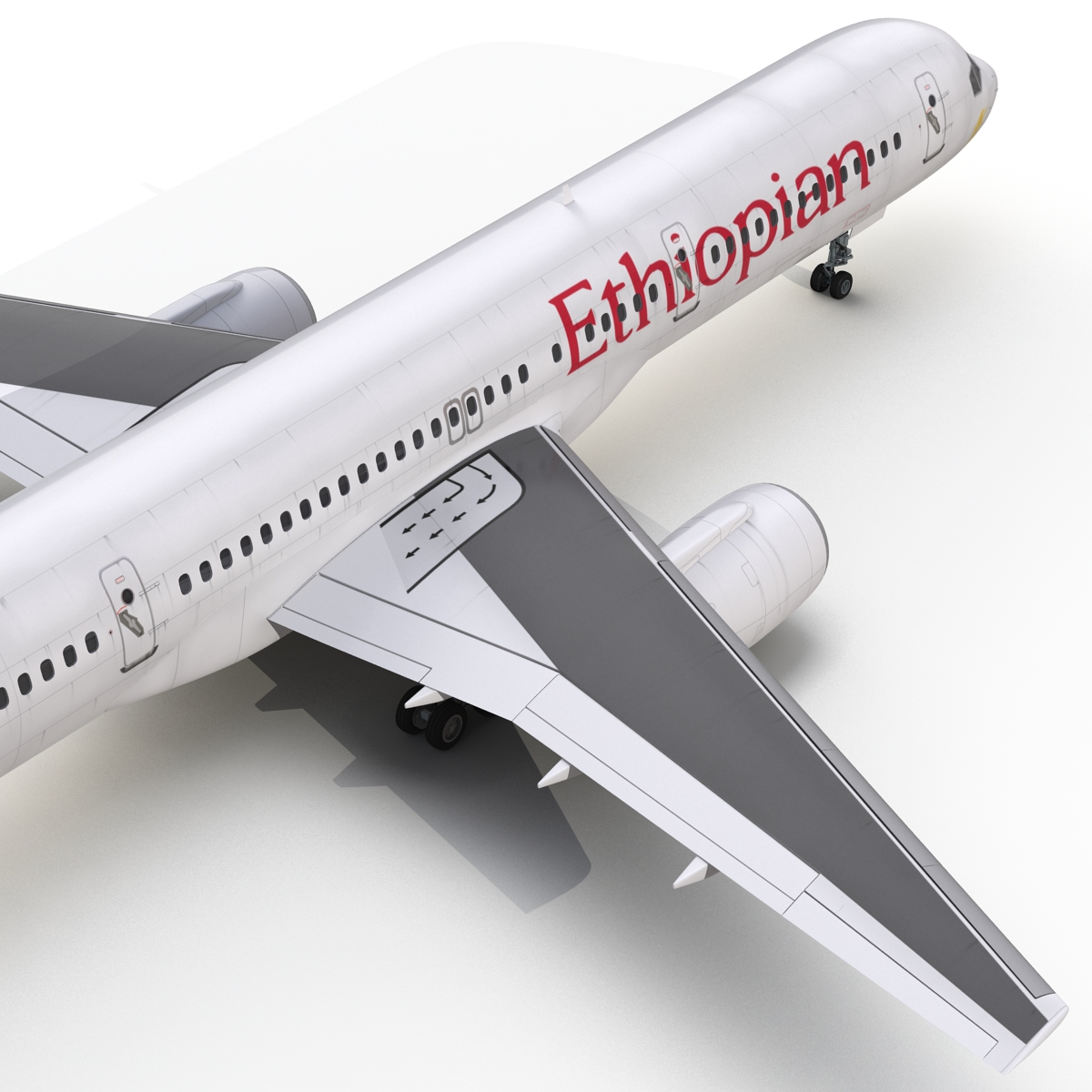 3D Boeing 757 200 Ethiopian Airlines model