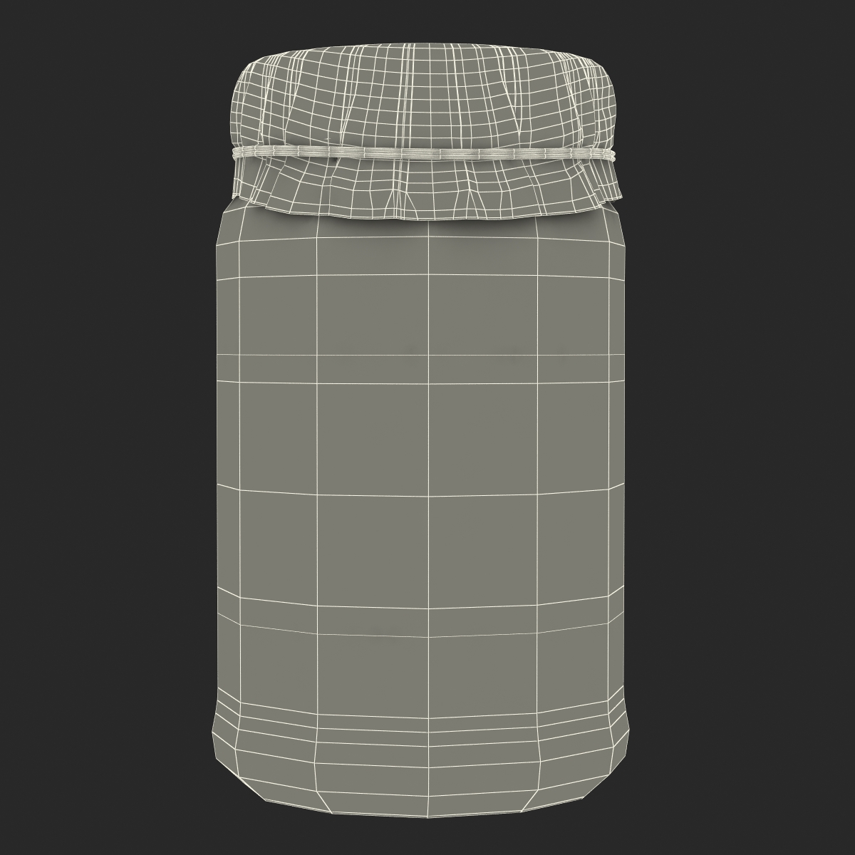 3D Glass Jar 2