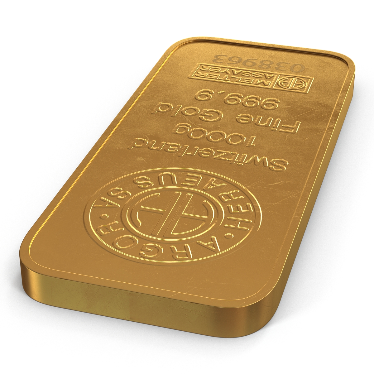 Gold Bar 1000g 3D model