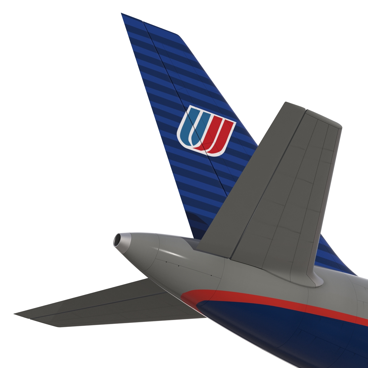 3D model Boeing 757 200 United Airlines